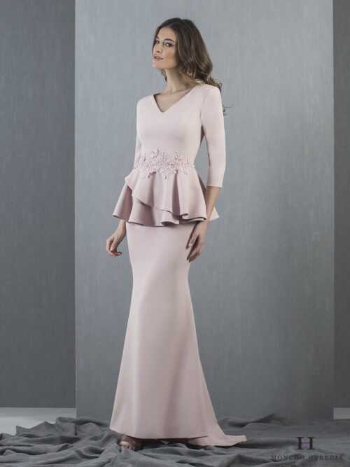 Vestido madrina color turquesa Moncho Heredia