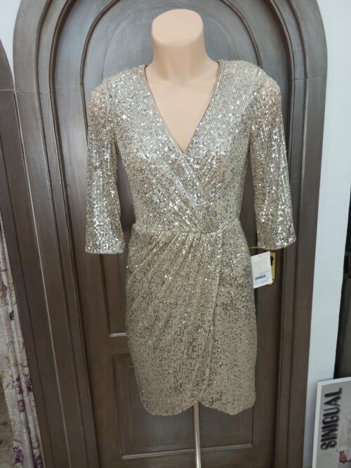 Vestido lentejuelas dorada
