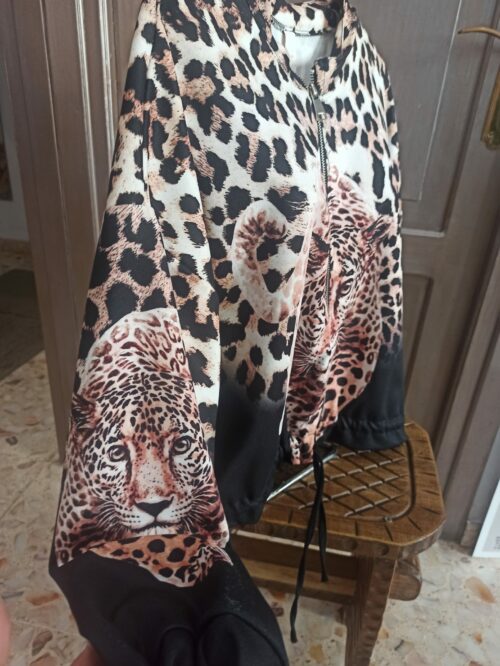 chaqueta leopardo negra - Imagen 2
