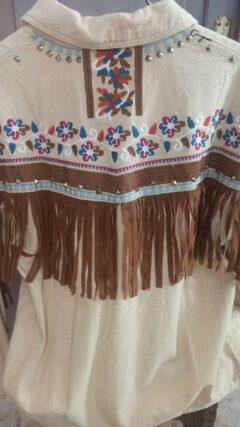 Chaqueta vaquera beig