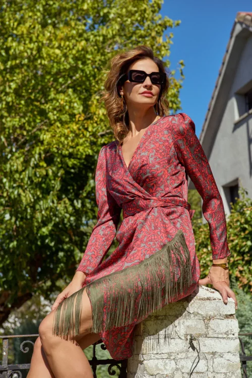 Vestido flecos Lamusa. - Imagen 2