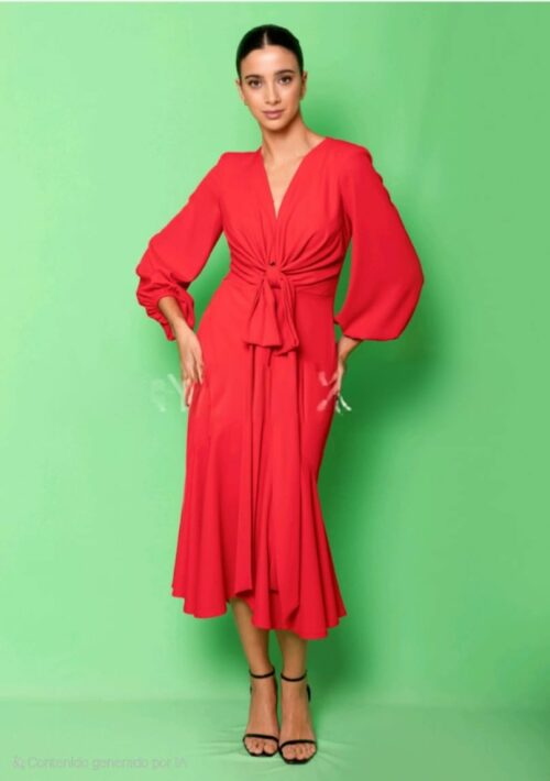 vestido rosa palo