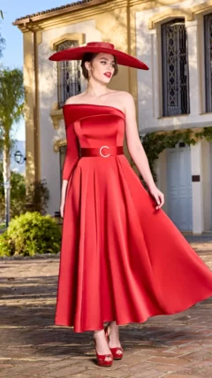 Vestido única manga