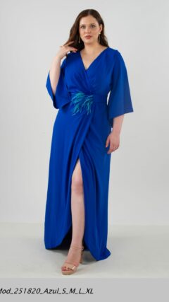 Vestido azul largo