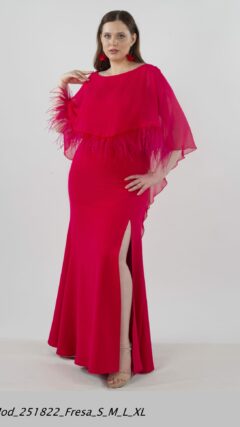 Vestido capa largo