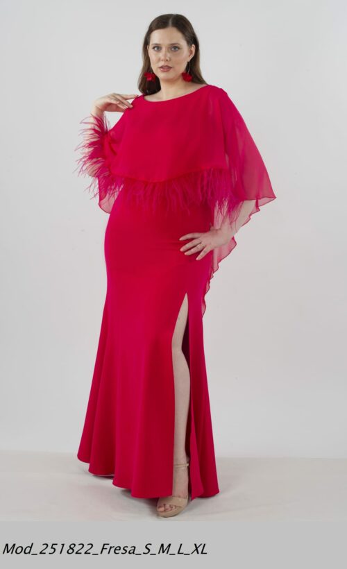 Vestido capa largo