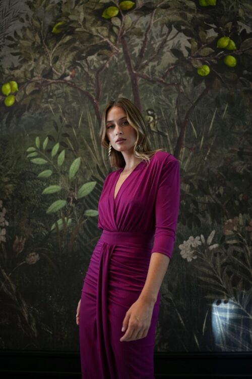 vestido cafe - Imagen 2