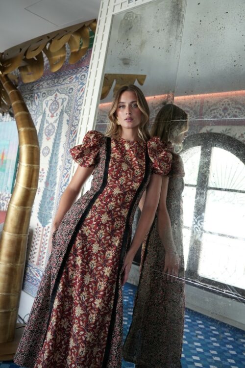vestido masai combinado
