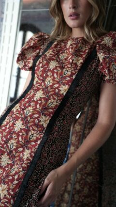 vestido masai combinado