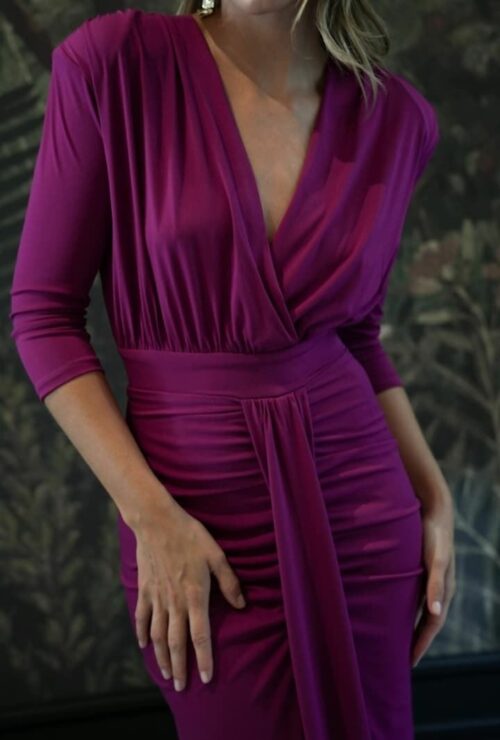 vestido cafe - Imagen 3
